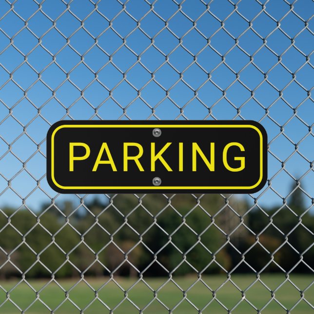 Eye cashing Parking Traffic Control Metal Sign (In Situ(Fence))