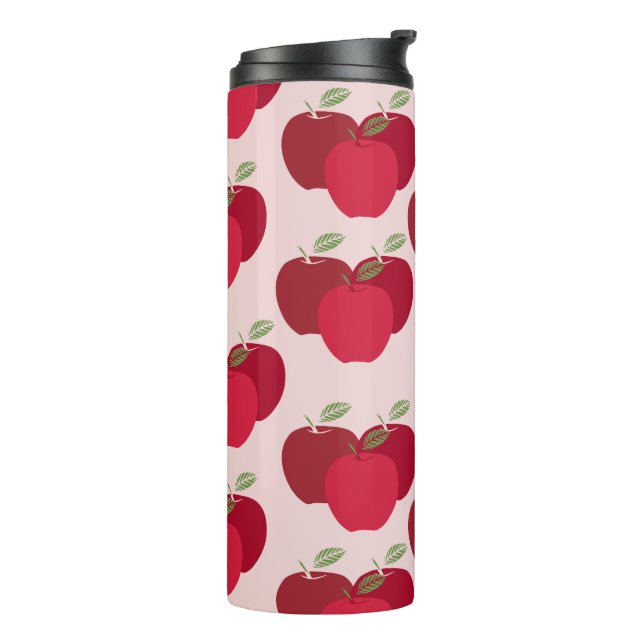 Eye Casing Modern Apple Pattern Thermal Tumbler (Rotated Left)