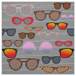 Eye Catcher on Gray Waves Fabric