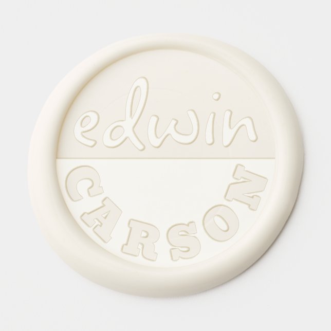 Eye Catching 1” Wax Seal Template Wax Seal Sticker (Front)