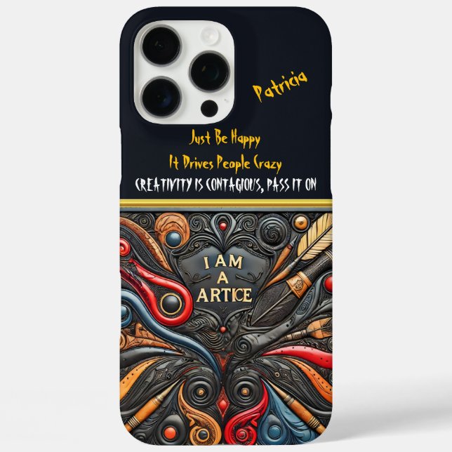 Eye-Catching Art with Bold Swirls Case-Mate iPhone Case (Back)