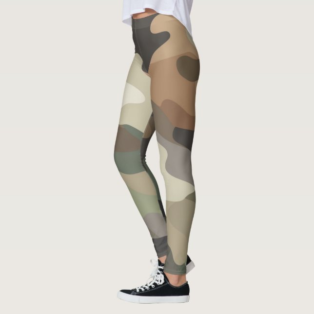 Eye Catching Camouflage Print Stylish Leggings (Left)