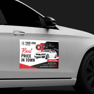 Eye-Catching Car Dealership Car Rental Car Hire  Magnet