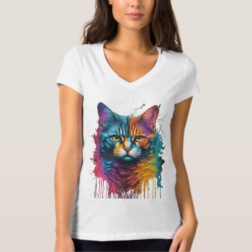 Eye_Catching Cat T_Shirt for Women A Purr_fect 