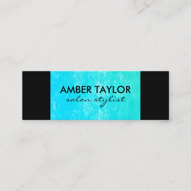 Eye Catching Colorful Grunge Mini Business Card (Front)
