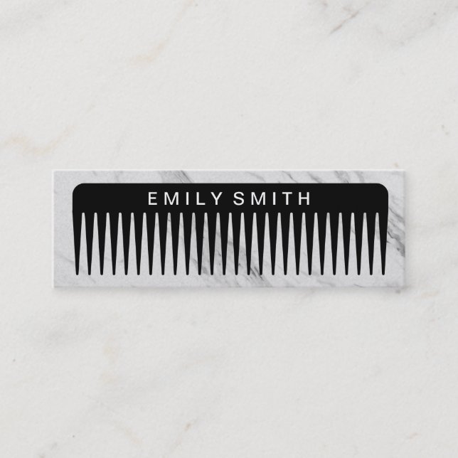 Eye Catching Comb Mini Business Card (Front)