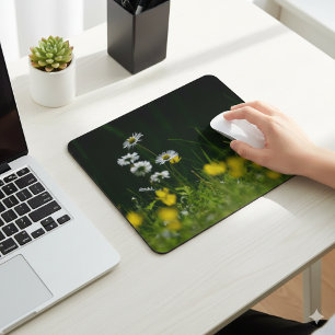 Eye Catching Daisy Flower Mouse Pad for Office Com