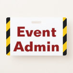 [ Thumbnail: Eye-Catching "Event Admin" Badge ]