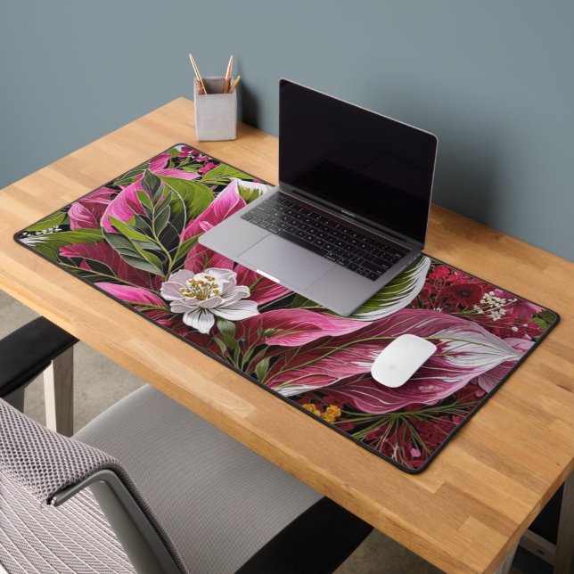 Eye-catching floral fantasy desk mat (Office 2)