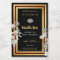 Eye Catching Floral Product Labels Black and Gold