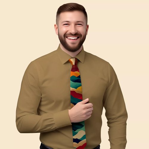 Eye_Catching Geometric Design Tie