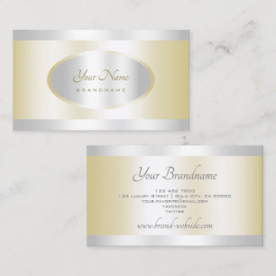 Eye Catching Gold and Silver Effect Professional Business Card