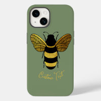 EYE-CATCHING GOLD & BLACK BUMBLEBEE SHINY BEE