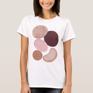 Eye-Catching Gray ABSTRACT ART Graphic Design T-Shirt