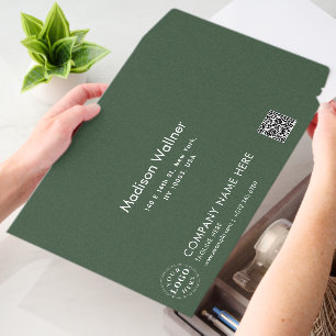 Eye-Catching Green Texture Custom Details Envelope Mailers