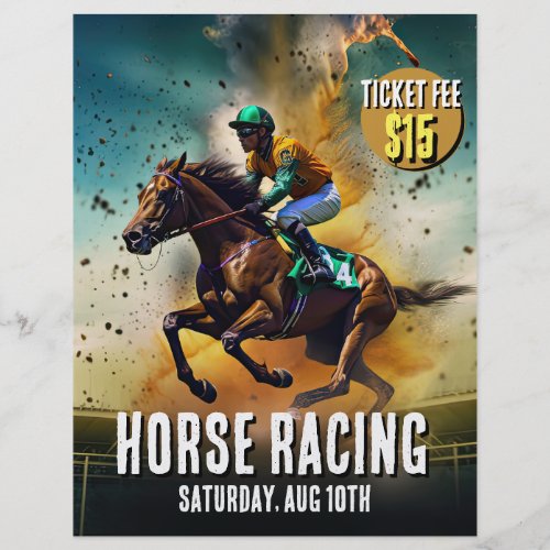 Eye_Catching Horse Racing Flyer 