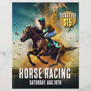 Eye-Catching Horse Racing Flyer