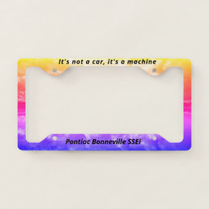 Eye-Catching License Plate Frame