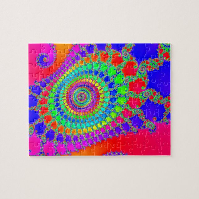 Eye-catching Mandelbrot Fractal Zoom Jigsaw Puzzle (Horizontal)