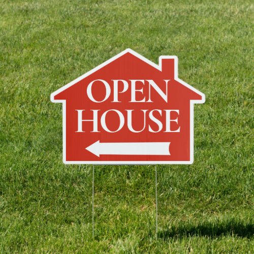 Eye_Catching Minimalist Open House Directional Sign