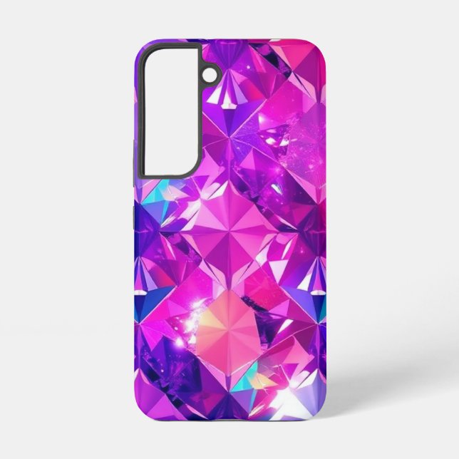 Eye-Catching Multi-Color Diamond Mobile  Samsung Galaxy Case (Back)