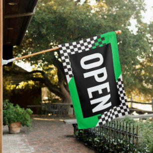 EYE CATCHING OPEN SIGN FLAG