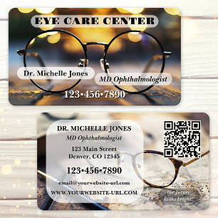 Eye Catching Ophthalmologist or Optometrist Business Card