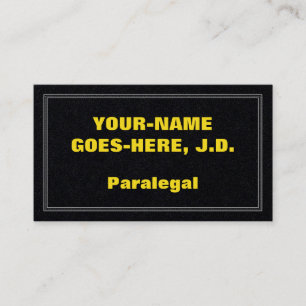 Eye-Catching Paralegal Profile Card