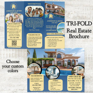 Eye-catching Professional Real Estate Tri-fold Brochure