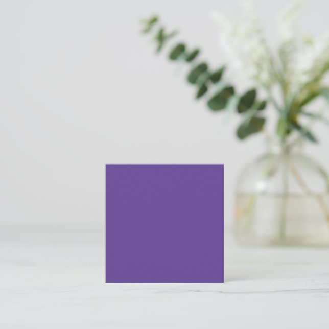 Eye-Catching Solid Violet Note Card for Gifting (Standing Front)