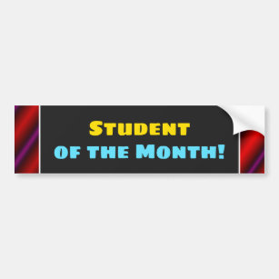 Eye-Catching "Student of the Month!" Sticker