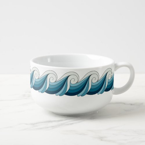 Eye_catching swirly ocean waves CC1268 Beach Soup Mug