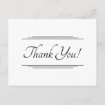 [ Thumbnail: Eye-Catching "Thank You!" Postcard ]
