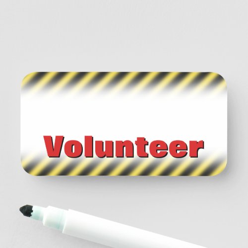 Eye_Catching Volunteer Name Tag