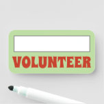 [ Thumbnail: Eye-Catching "Volunteer" Name Tag ]