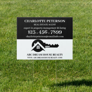 Eye Catchy Real Estate Agent Promotional Sign
