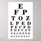 eye chart poster zazzlecom