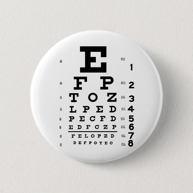 Eye Chart Button (Front)