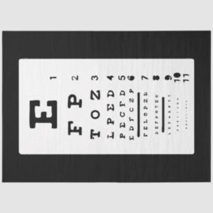 Eye Chart Gift Tissue Paper
