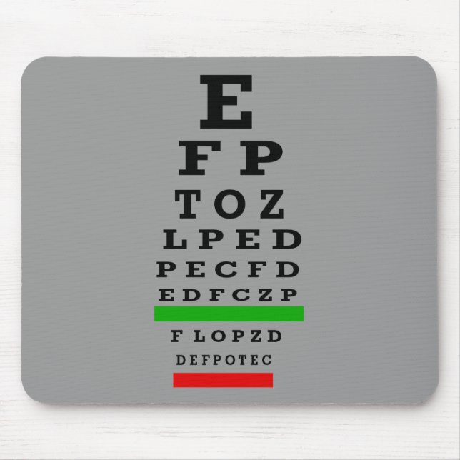 EYE CHART Gifts Mouse Pad (Front)