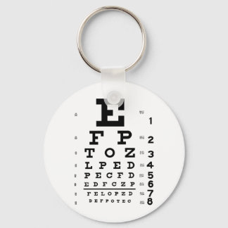 Eye Chart Keychain