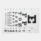 Eye Chart Kitchen Towel (Horizontal)