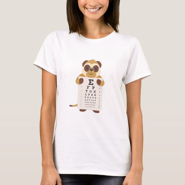 Eye chart meerkat T-Shirt (Front)