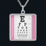 Eye Chart Necklace<br><div class="desc">Optometrist Ophthalmologist Optician Doctor</div>