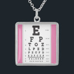 Eye Chart Necklace<br><div class="desc">Optometrist Ophthalmologist Optician Doctor</div>