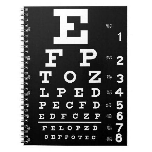 Eye Chart Notebook