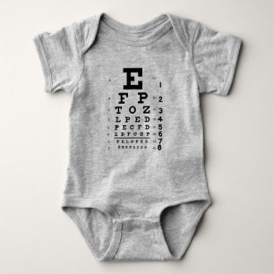 Eye Chart Optometrist T-shirt Baby Bodysuit