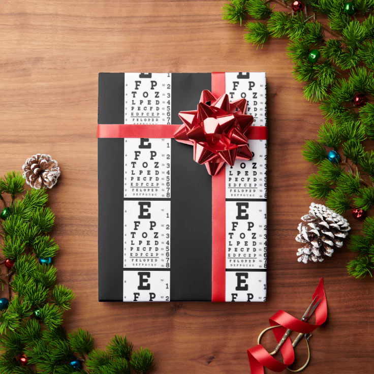 Eye Chart Optometrist Wrapping Paper Zazzle