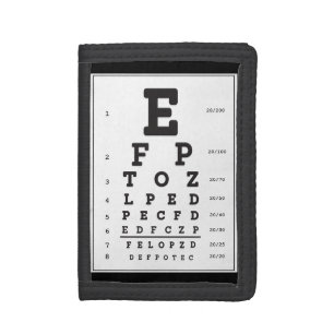 Eye Chart Photo Wallet