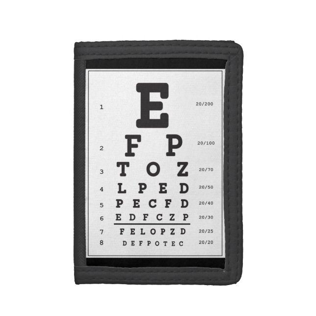 Eye Chart Photo Wallet (Front Vertical)